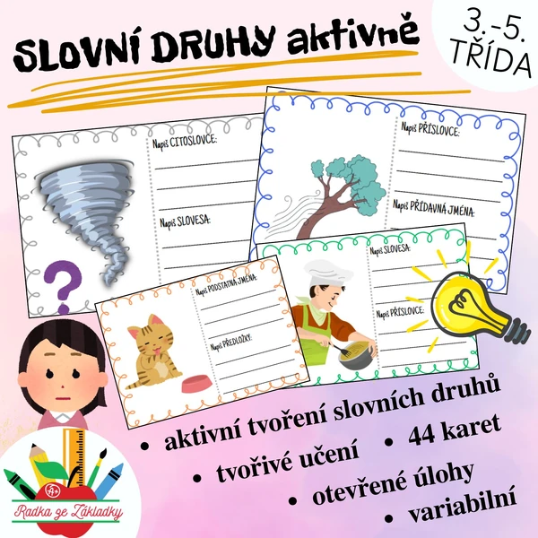 SLOVNÍ DRUHY aktivně