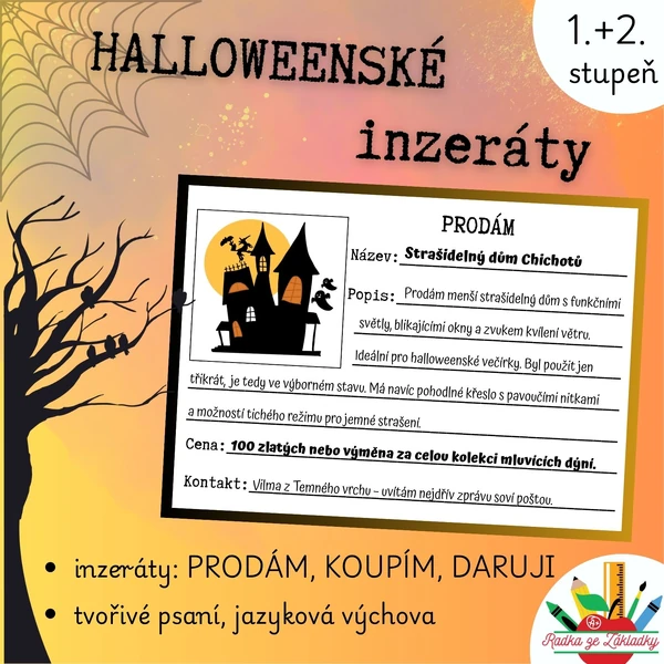 Hallowennské inzeráty