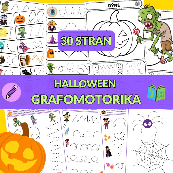 Halloween grafomotorika
