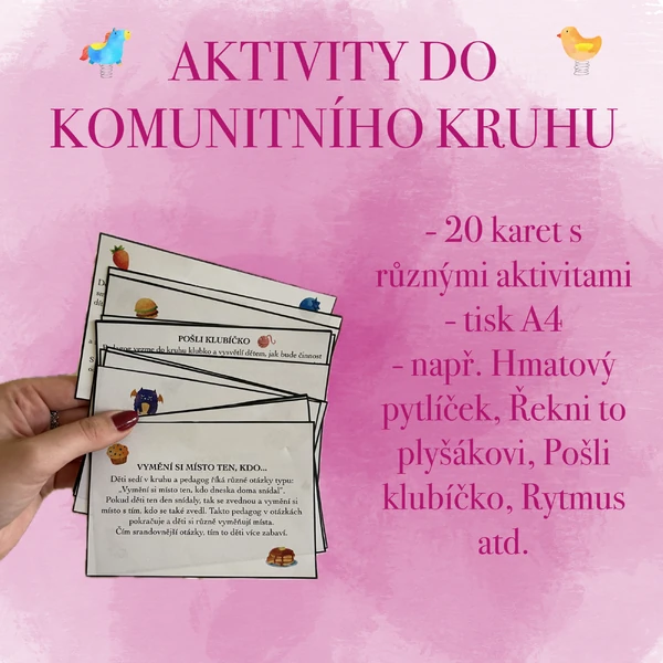 Aktivity do komunitního kruhu