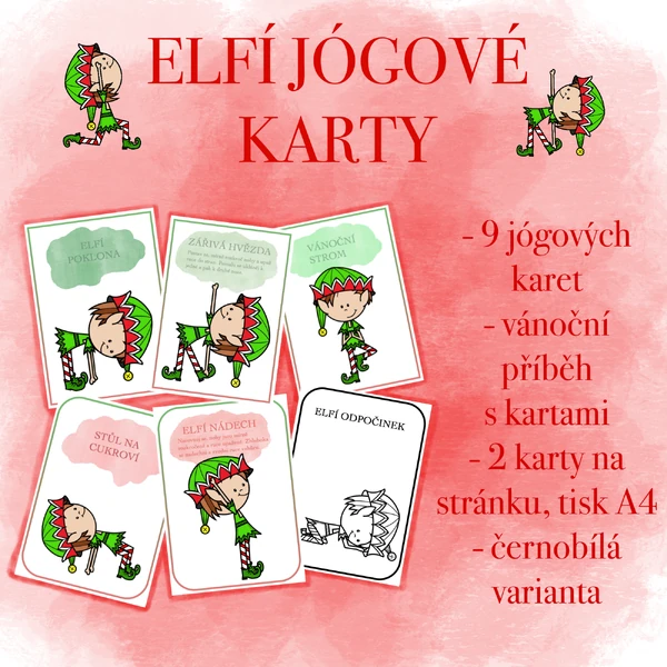 Elfí jógové karty