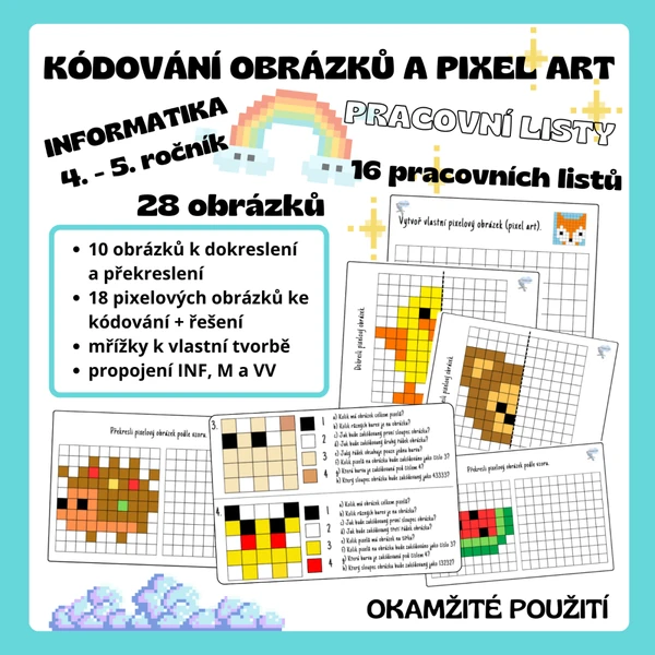 Kódování obrázků a PIXEL ART