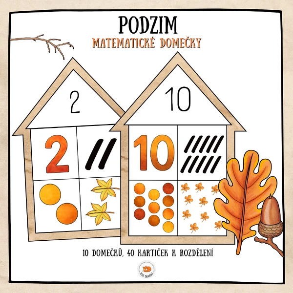Matematické domečky - Podzim