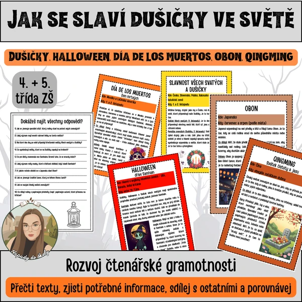 Dušičky u nás a ve světě (rozvoj čtenářské gramotnosti)