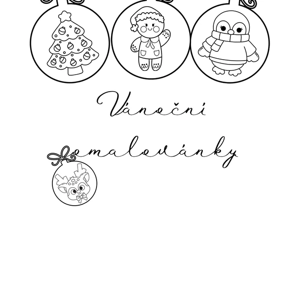 Vánoční omalovánky