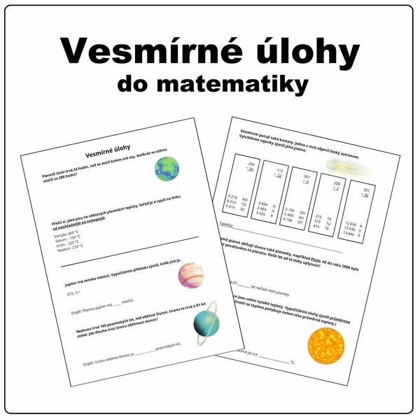 Vesmírné úlohy do matematiky 