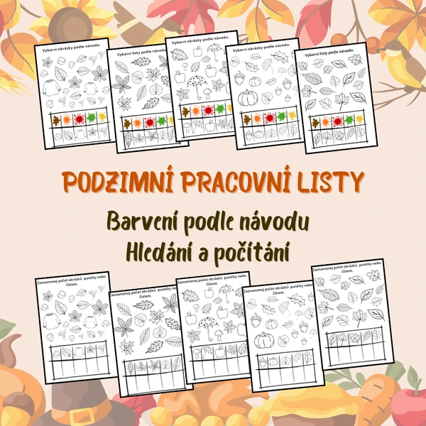 Podzimní pracovní listy