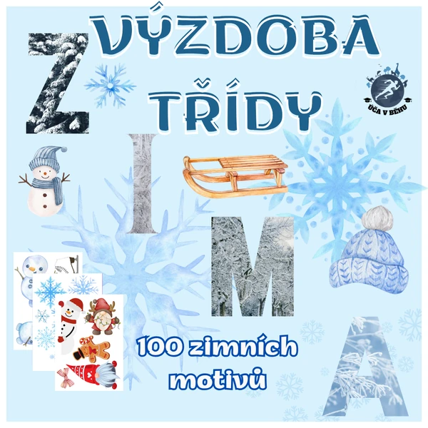 ZIMNÍ VÝZDOBA TŘÍDY - 100 zimních motivů
