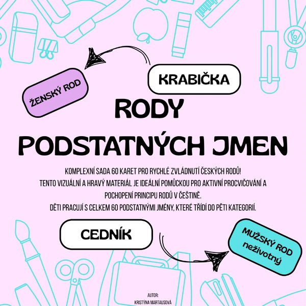 Rody podstatných jmen - Uč se hravě!