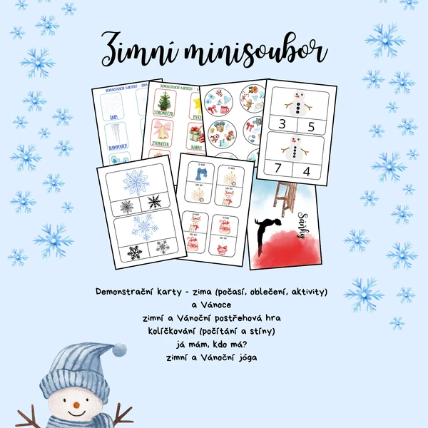 Zimní mini soubor aktivit