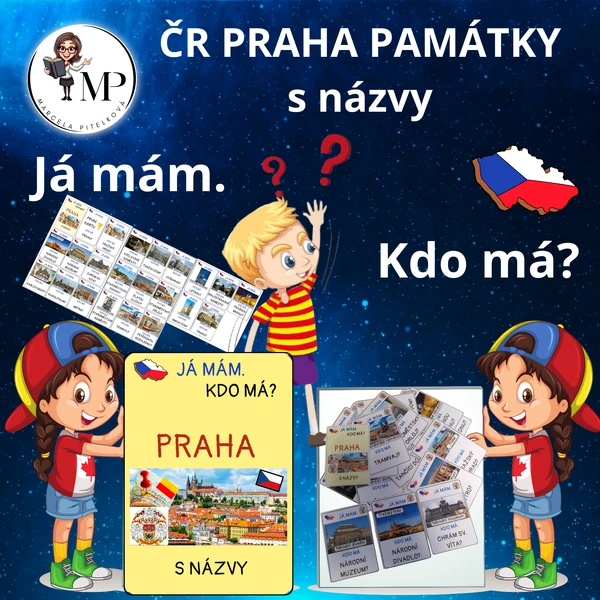 ČR Praha památky Já mám. Kdo má? s názvy