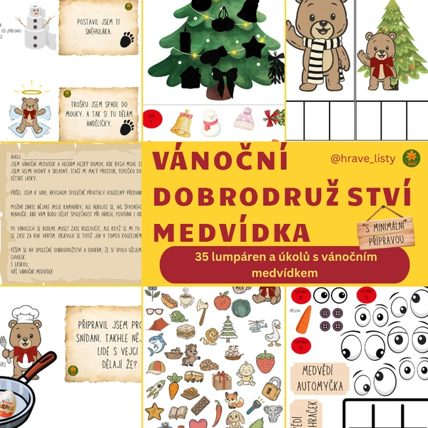 Vánoční dobrodružství medvídka (s minimální přípravou)