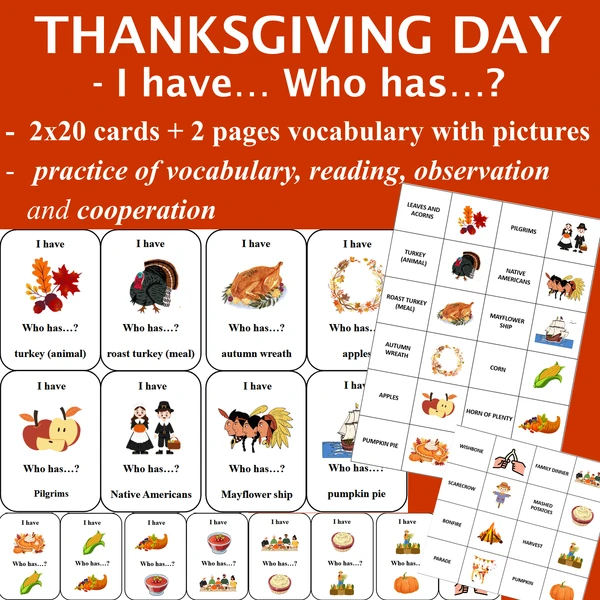 Thanksgiving Day / Den Díkůvzdání I have Who has