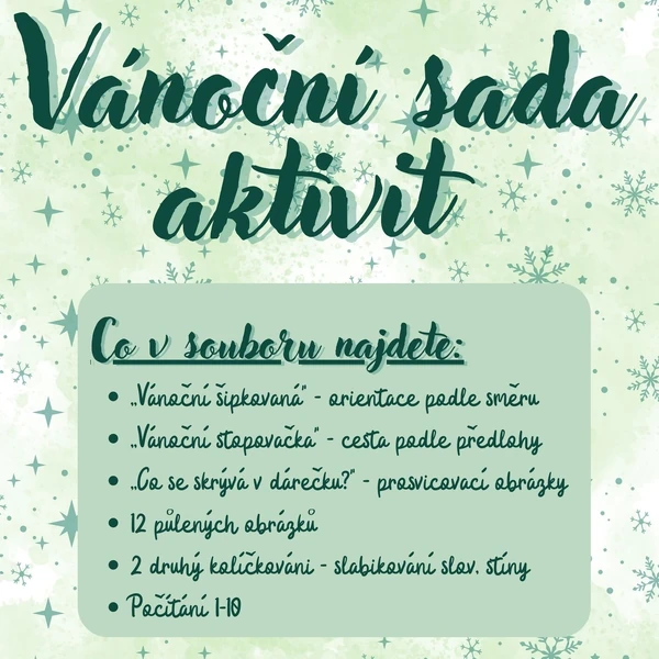 Vánoční sada aktivit 🎄🎁