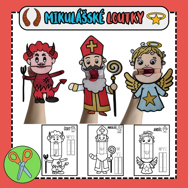 Mikulášské loutky - výrobek