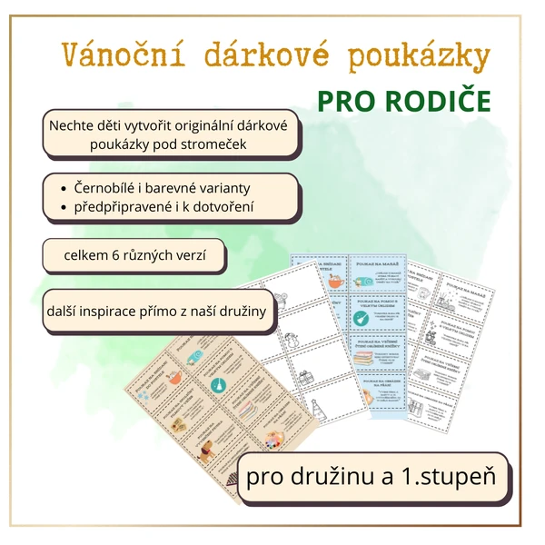 Vánoční dárkové poukázky