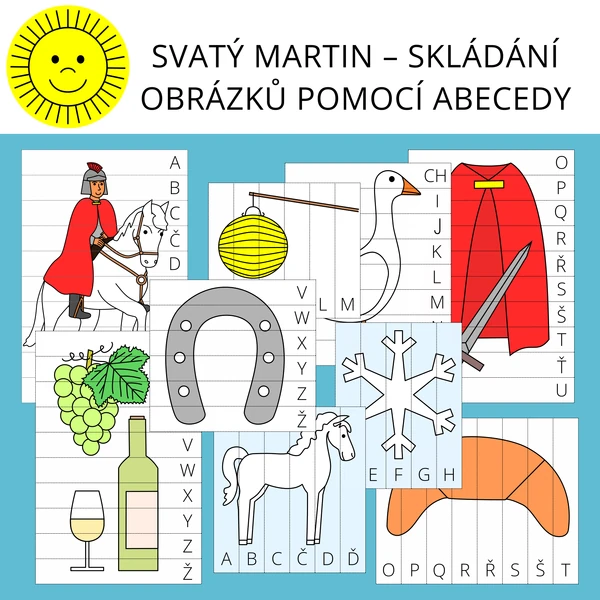 SVATÝ MARTIN – SKLÁDÁNÍ OBRÁZKŮ POMOCÍ ABECEDY