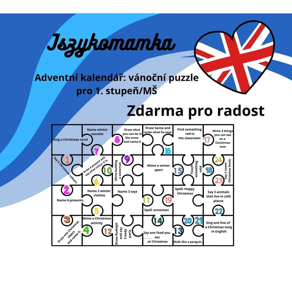 Adventní kalendář: vánoční puzzle