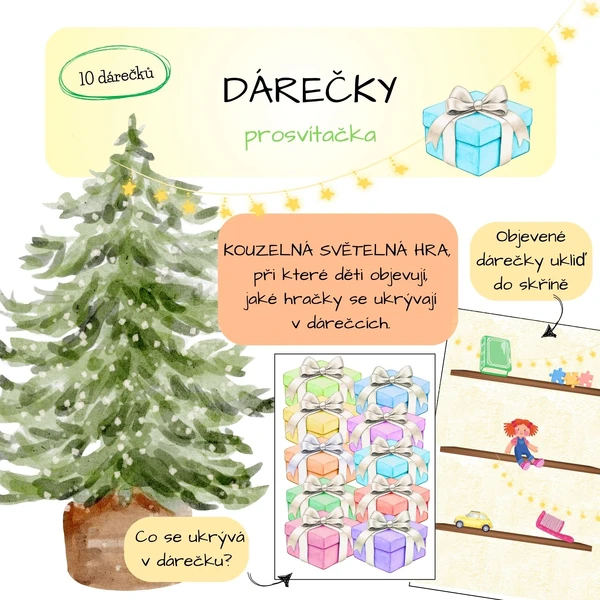 Dárečky - prosvítačka