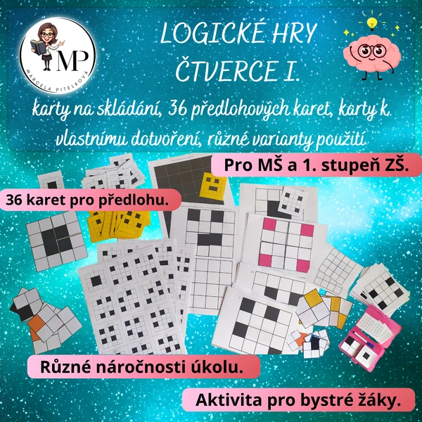 Logická hra - ČTVERCE I.