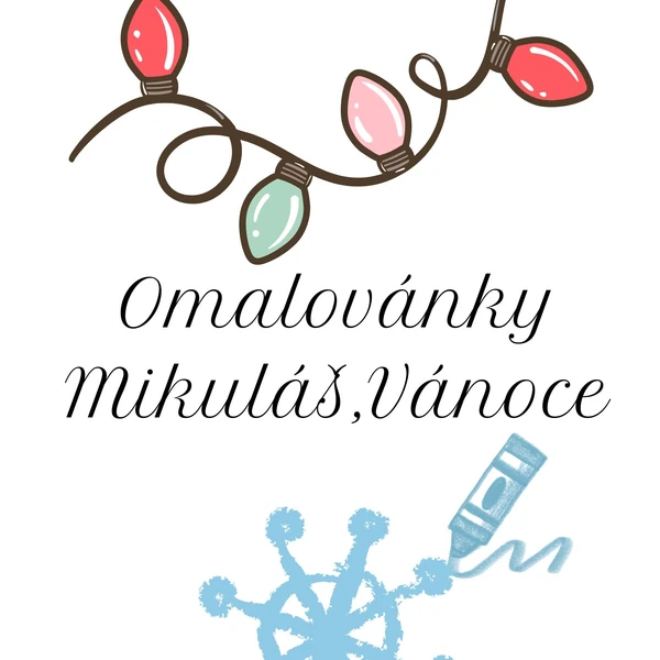 Omalovánky Mikuláš/Vánoce