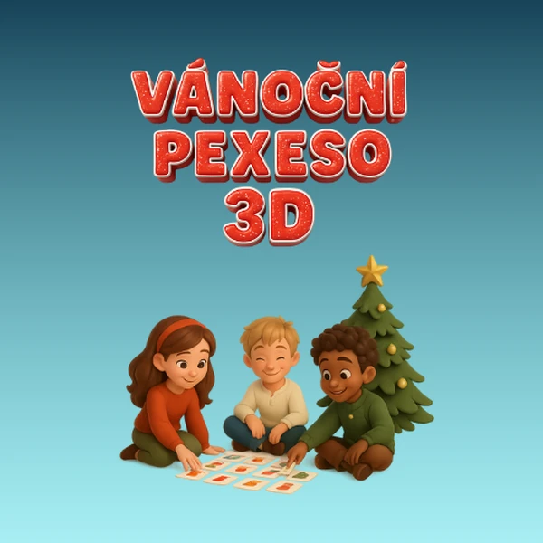 Vánoční pexeso 3D