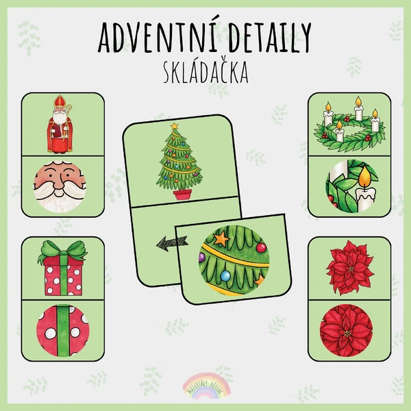 🎁Adventní detaily, skládačka🎁