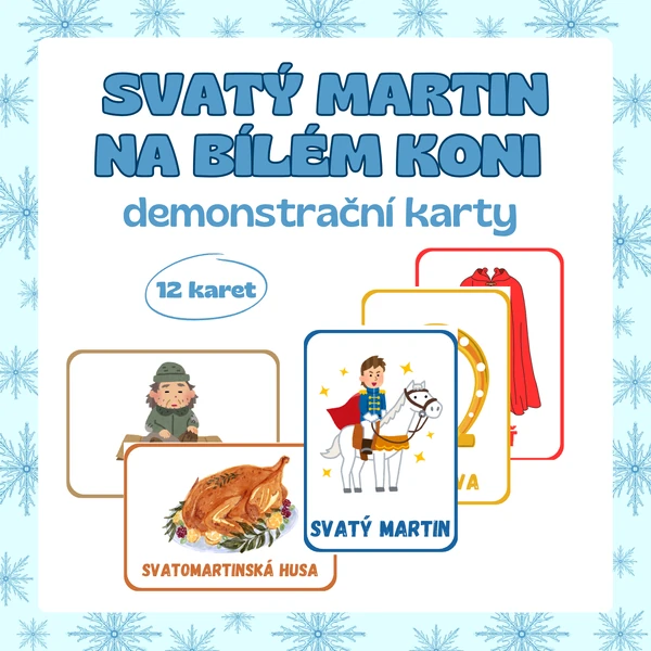 Martin na bílém koni – demonstrační karty