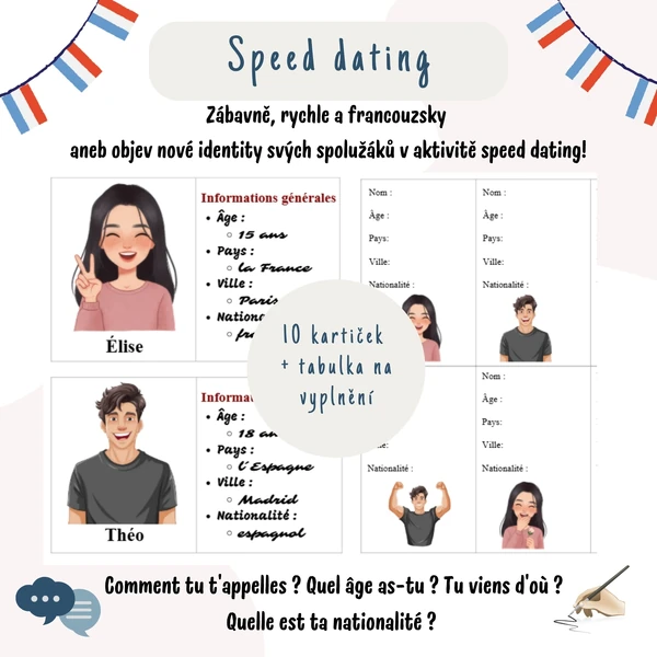 Speed dating - poznej svého nového fiktivního kamaráda