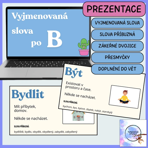 Vyjmenovaná slova po B - prezentace (význam slov)
