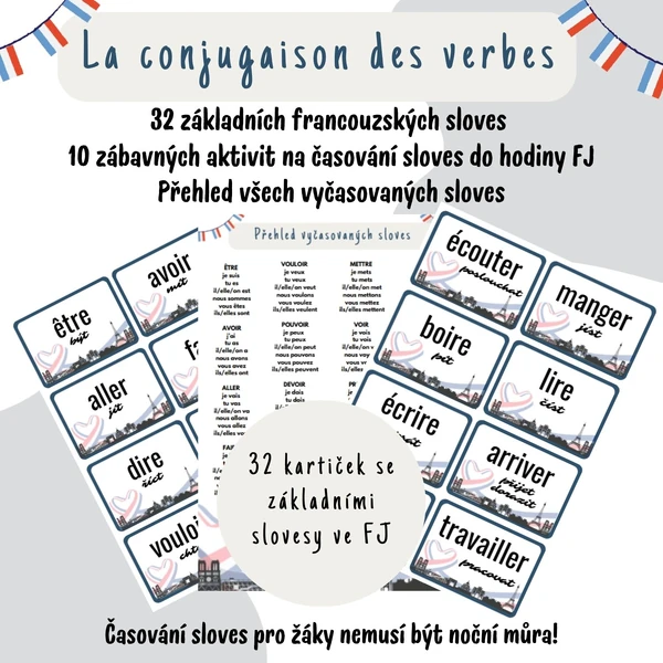 La conjugaison des verbes - časování sloves hravě a efektivně