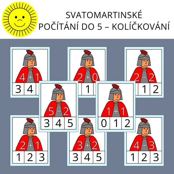 SVATOMARTINSKÉ POČÍTÁNÍ DO 5 – KOLÍČKOVÁNÍ