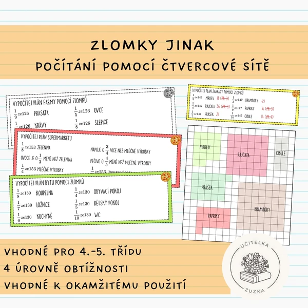 Zlomky jinak - plánování měst, bytů a dalších míst