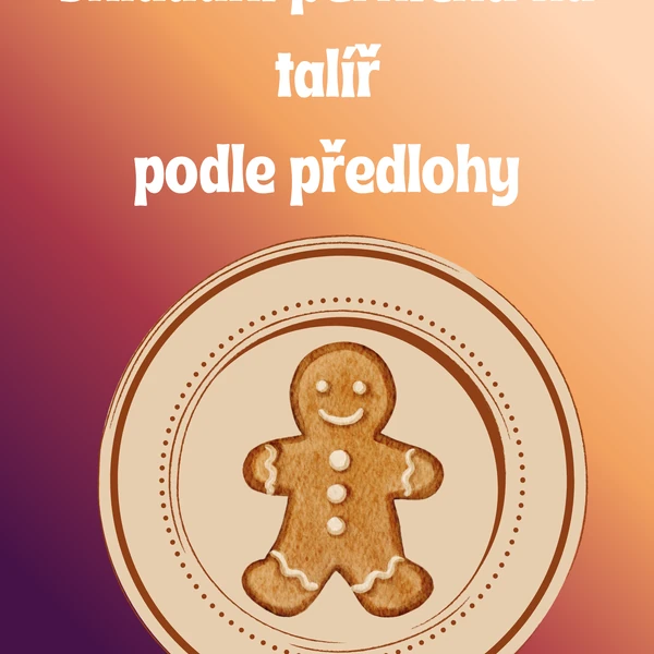 Skládání perníčků na talíř 