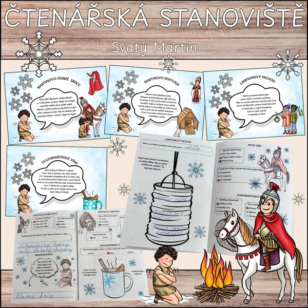 Svatý Martin - stanoviště, čtení s porozuměním