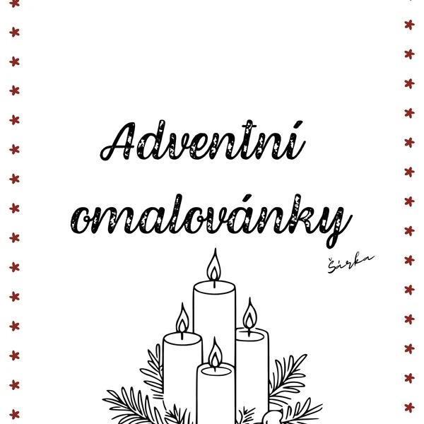 Adventní omalovánky