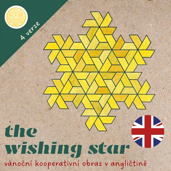 THE WISHING STAR - vánoční kooperativní obraz v angličtině
