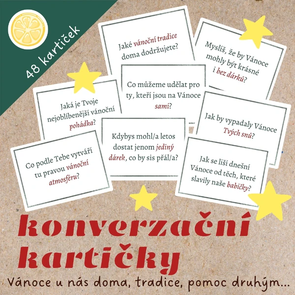 KONVERZAČNÍ KARTIČKY - VÁNOCE