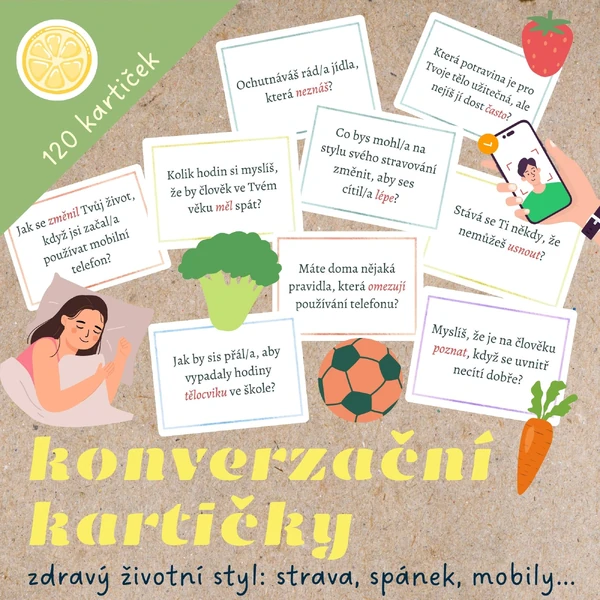 KONVERZAČNÍ KARTIČKY - zdravý životní styl