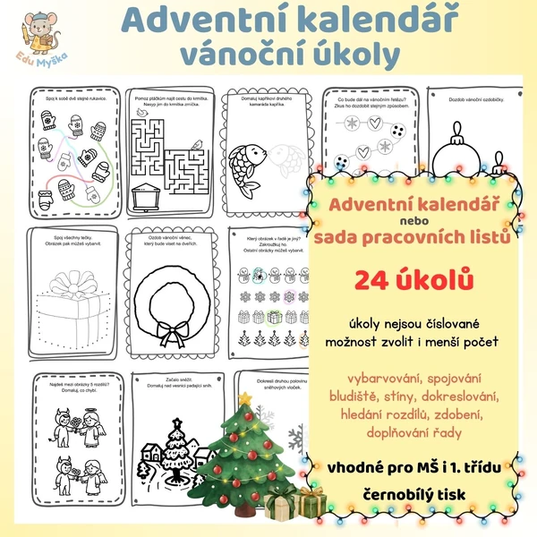 Adventní kalendář - vánoční úkoly