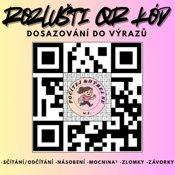 Rozlušti QR kód - Dosazování do výrazů