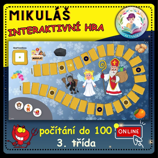 MIKULÁŠ 3.tř.-interaktivní hra (počítání do 100 s přechodem)