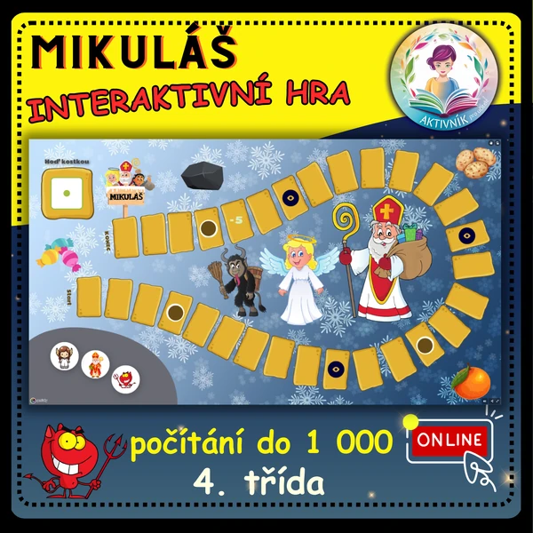 MIKULÁŠ 4.tř.-interaktivní hra (počítání do 1 000)