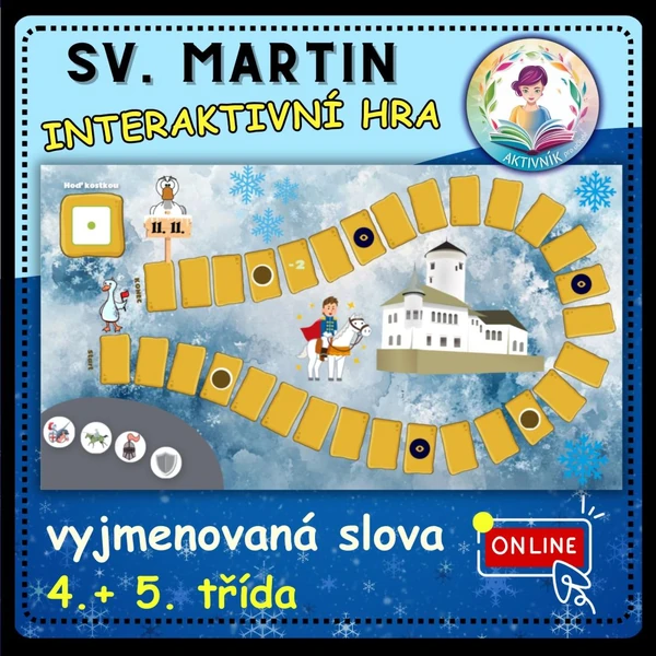 SV. MARTIN-interaktivní hra (vyjmenovaná slova)