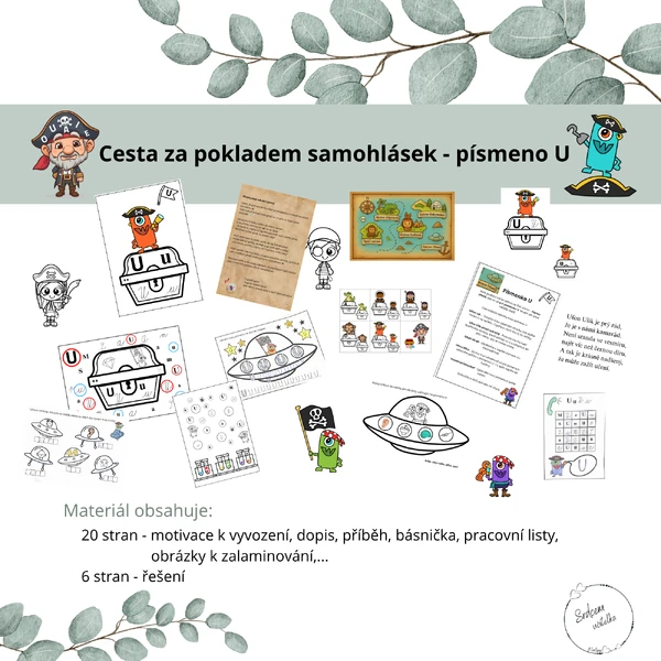 Cesta za pokladem samohlásek - písmeno U