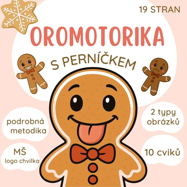 Oromotorika s perníčkem - logopedické cvičení pro děti z MŠ