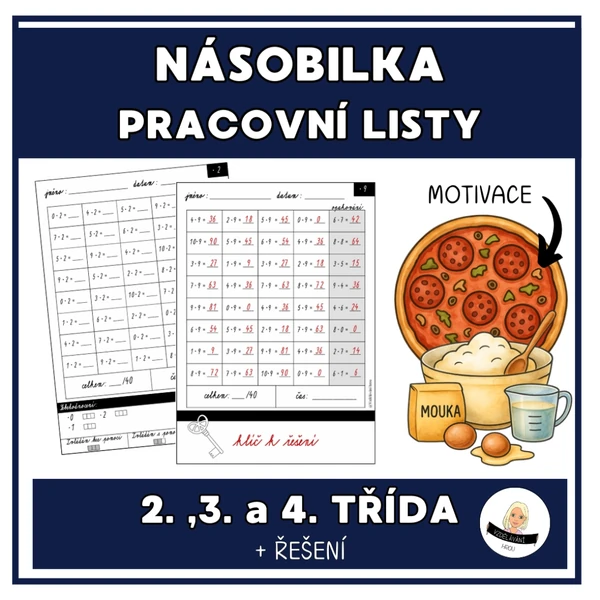 Násobilka - pracovní listy