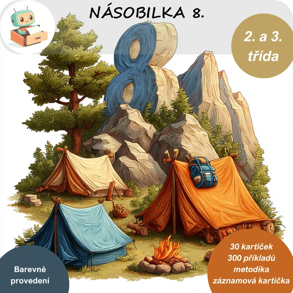 Počítání s násobilkou 8.