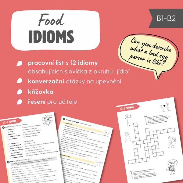 Food idioms / Idiomy spojené s jídlem
