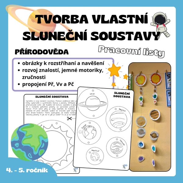 Vytvoř si vlastní SLUNEČNÍ SOUSTAVU